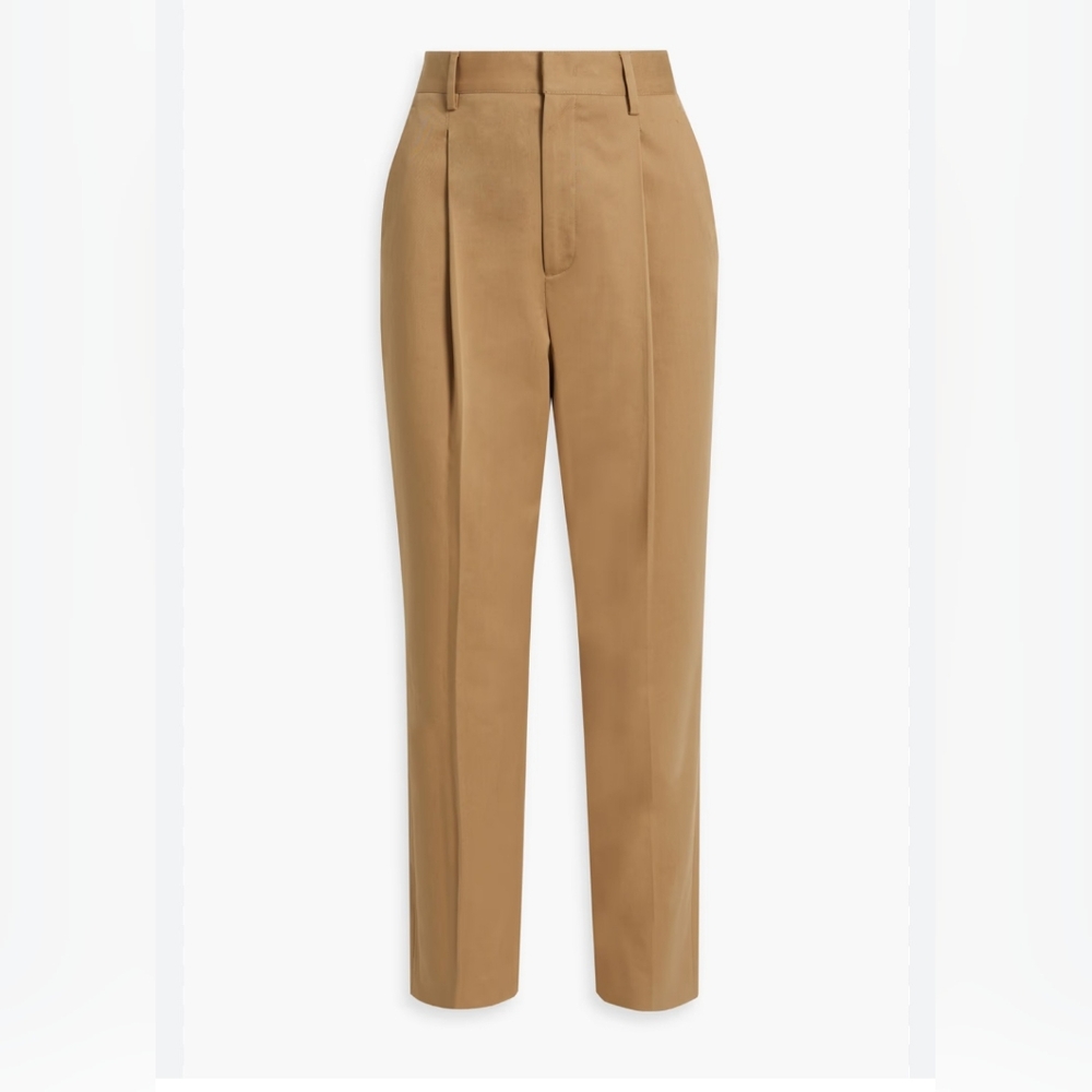 Red Valentino cotton-blend twill tampered pant. Camel. Size IT 44